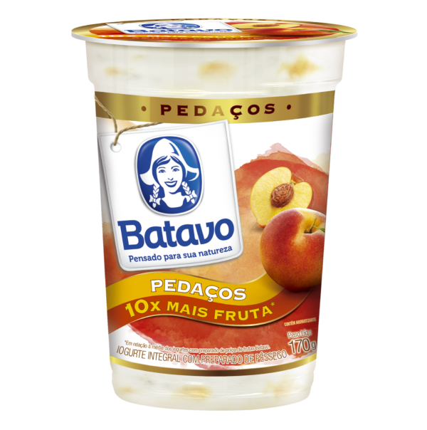 144992 Iogurte Pedaco Fruta Batavo Pessego 170g