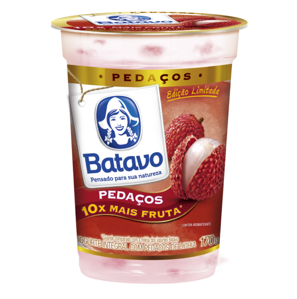 208446 Iogurte Pedaco Fruta Batavo Lichia 170g