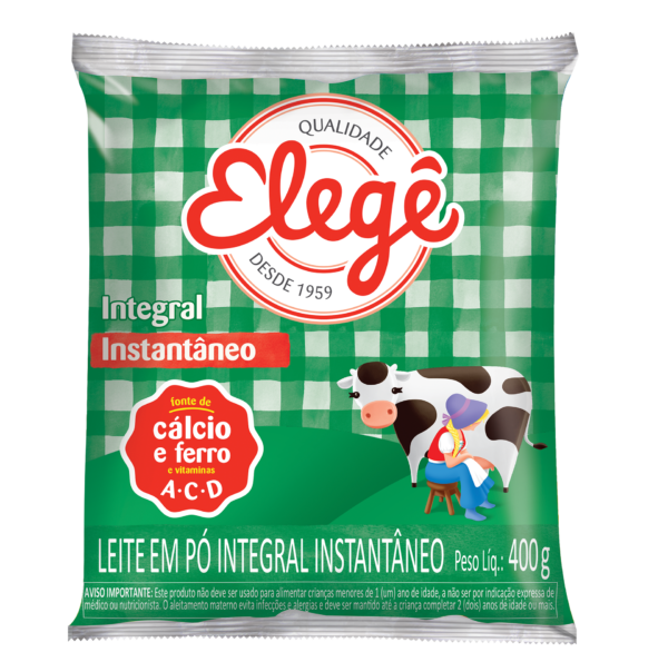 36983 Leite Po Integral Instantaneo Sache 400g Elege