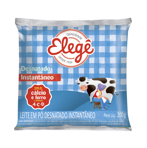 36987 Leite Po Desnatado Instantaneo 200g Elege