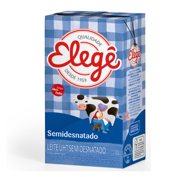 403849 Leite UHT Semi Desnatado 1L Elege