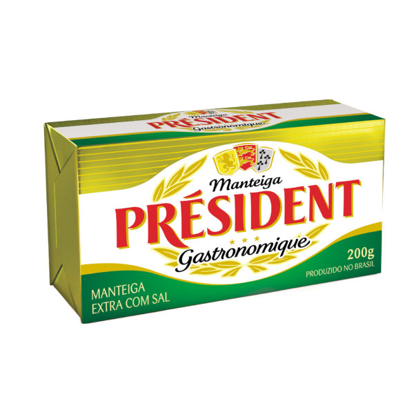448897 Manteiga President Tablete com Sal 200g