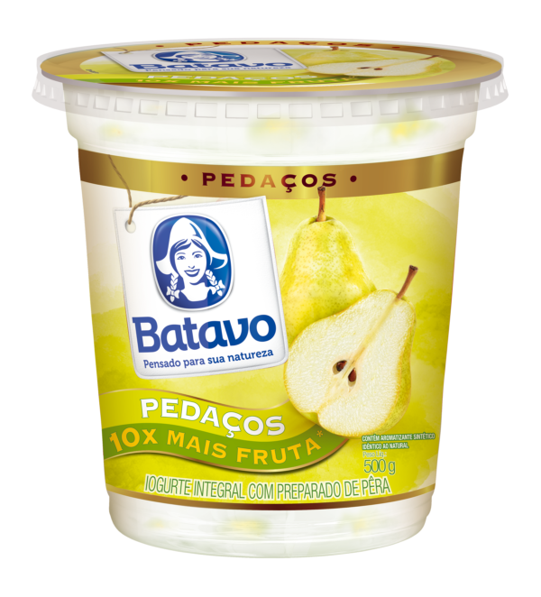 453668 Iogurte Pedaco Fruta Batavo Pera 500g