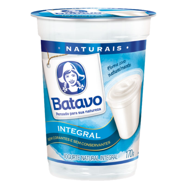 8597 Iogurte Natural Batavo Integral 170g cx 24