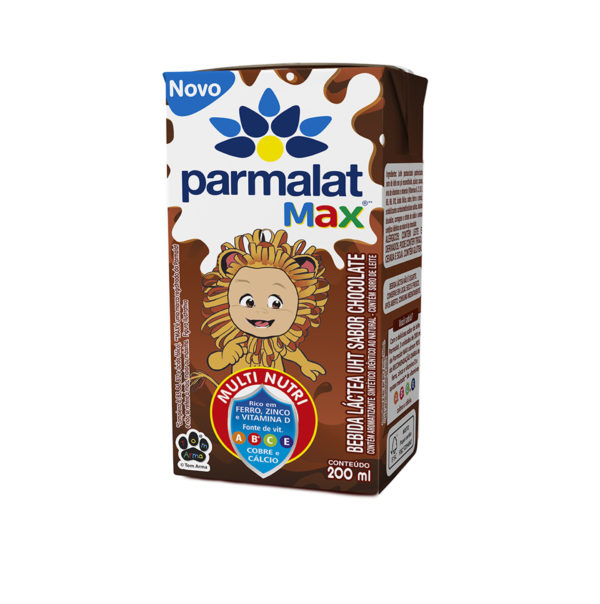 Bebida lactea UHT Chocolate Parmalatinho Max Leao 200ml