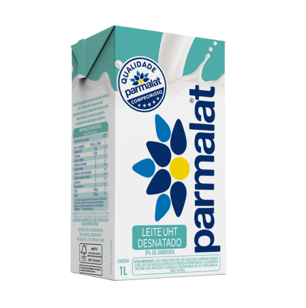 Leite UHT Desnatado 1L CX Parmalat