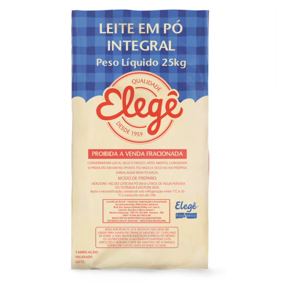 Leite em Po Integral Elege 25kg