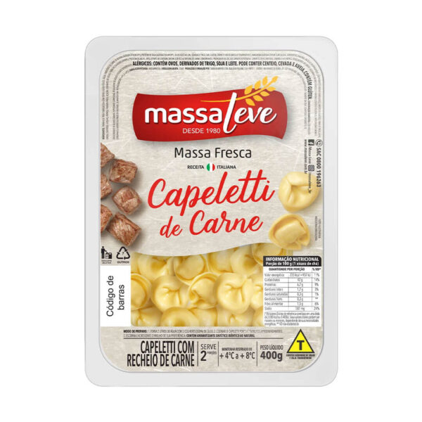 Capeletti Massa Leve 400g