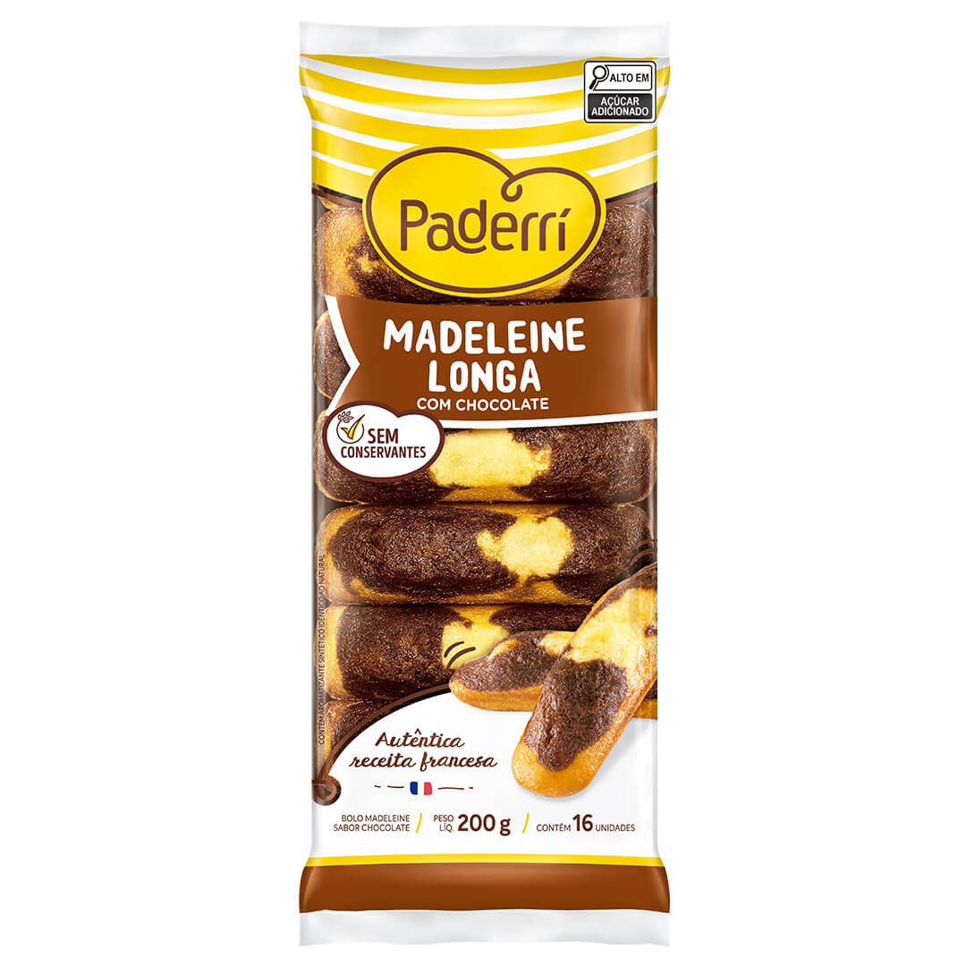 Madeleine Longa Chocolate Paderri 200g