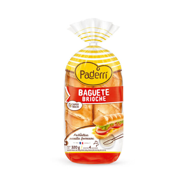 Pao Baguete Brioche Paderri 340g