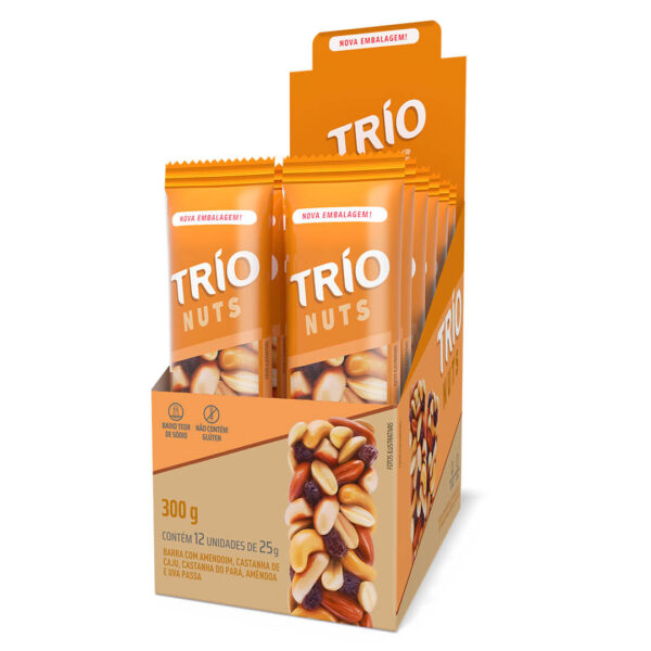 Trio Nuts (Sabores) - 12x25g - Display